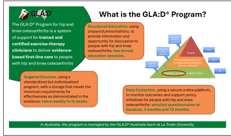 Registered GLA:D® Provider in Pakenham
